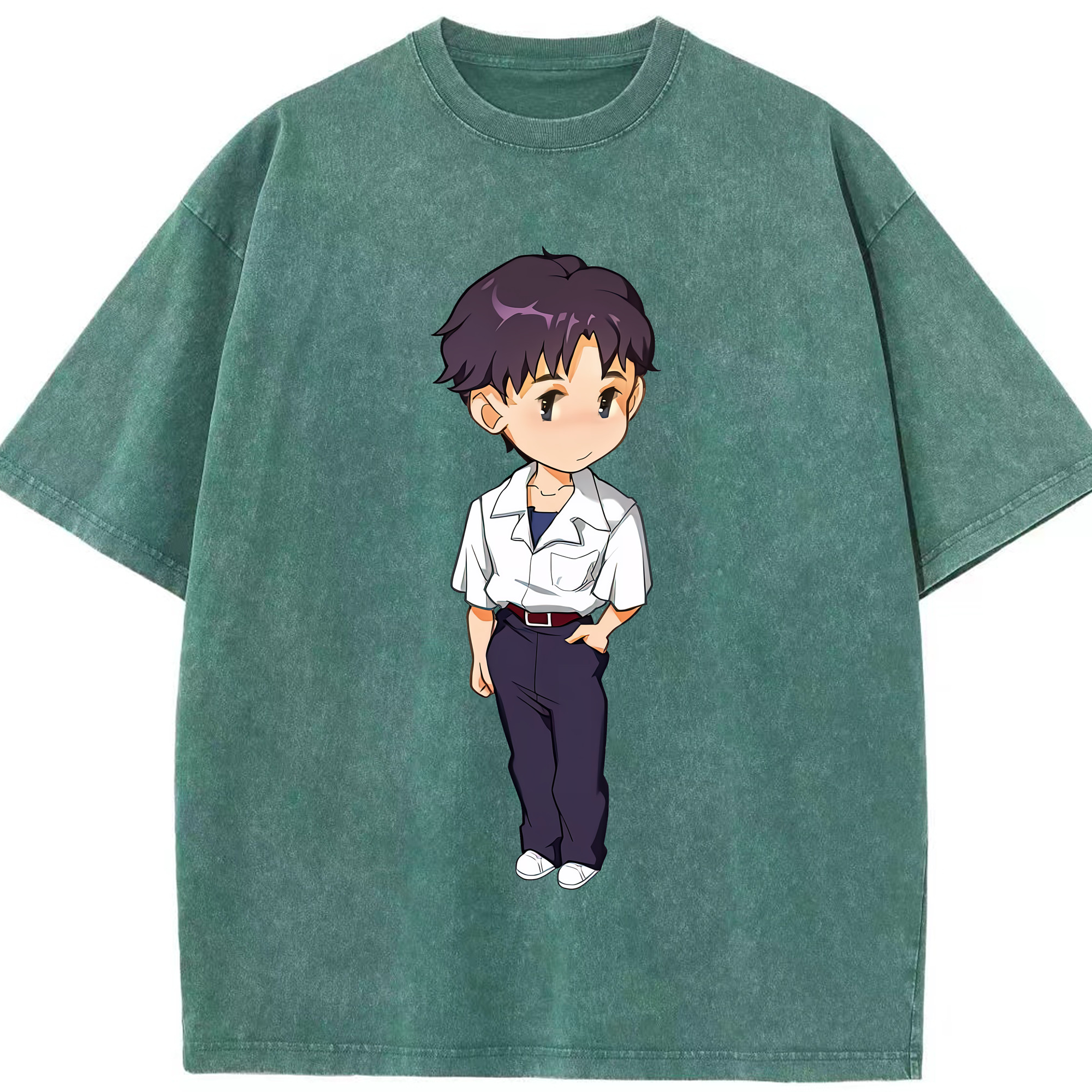 （画像用） EVA 新世紀エヴァンゲリオン 綿100% ヴィンテージ風 半袖Tシャツ（フロントプリント）
